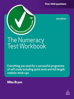 cover image of The Numeracy Test Workbook